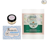 Samskrithi Naturals Ultimate Goat Milk Skin Care | Complete Nourishment for Your Skin's Daily Well-Being and Radiance | Combo Set of Goat Milk Soap, Skin Glow Face Pack, Face & Body Butter | Pack of 3