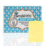 Samskrithi Naturals Ulra-Moisturizing Baby Bathing Soap Bar(Pck of 3) pH 5.5 with Goat Milk, Olive Oil, Shea Butter, Coconut Oil & Almond Oil - Pack of 3X125g | Hypoallergenic & Tear-Free Soap for Babies, Newborns