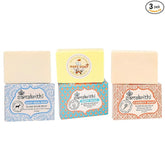 Samskrithi Naturals Variety of Soaps | Goat Milk Soap, Carrot Soap, and Baby Soap for Men & Women's Combo | Gentle Skincare Trio | Pack of 3