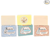Samskrithi Naturals Variety of Soaps | Goat Milk Soap, Carrot Soap, and Baby Soap for Men & Women's Combo | Gentle Skincare Trio | Pack of 3