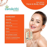 Samskrithi Naturals Carrot Face & Bathing Soap Bar - Handmade, 100% Pure & Natural with Goat Milk, Essential Oils, Exotic Herbs & Aroma, Pack of 2X125g | No Harsh Chemicals | Rich in Beta Carotene (Pack of 2)