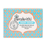 Samskrithi Naturals Baby Soap 125g, Gentle Cleansing for Delicate Skin (Pack of 3)