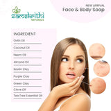 Samskrithi Naturals Anti Acne Face Soap Bar For Remove Acne Blemishes, Scars, Pimples, Dark Spots | Pack of 2x50g |Clear and Radiant Skin | for All Skin Types