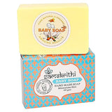 Samskrithi Naturals Baby Soap 125g, Gentle Cleansing for Delicate Skin (Pack of 3)
