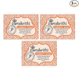 Samskrithi Naturals Carrot Puree Soap Bar | 100% Natural Bath Soap | Nourishing & Moisturizing | Sulphates Free, Parabens Free & No Harsh Chemicals | Rich in Beta Carotene 125g (Pack of 3)