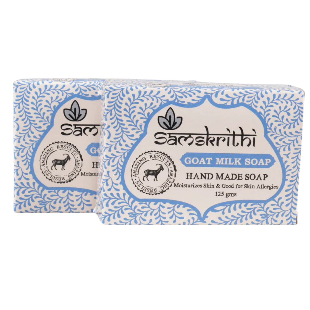 Samskrithi Naturals Goat Milk Soap (Pack of 2)
