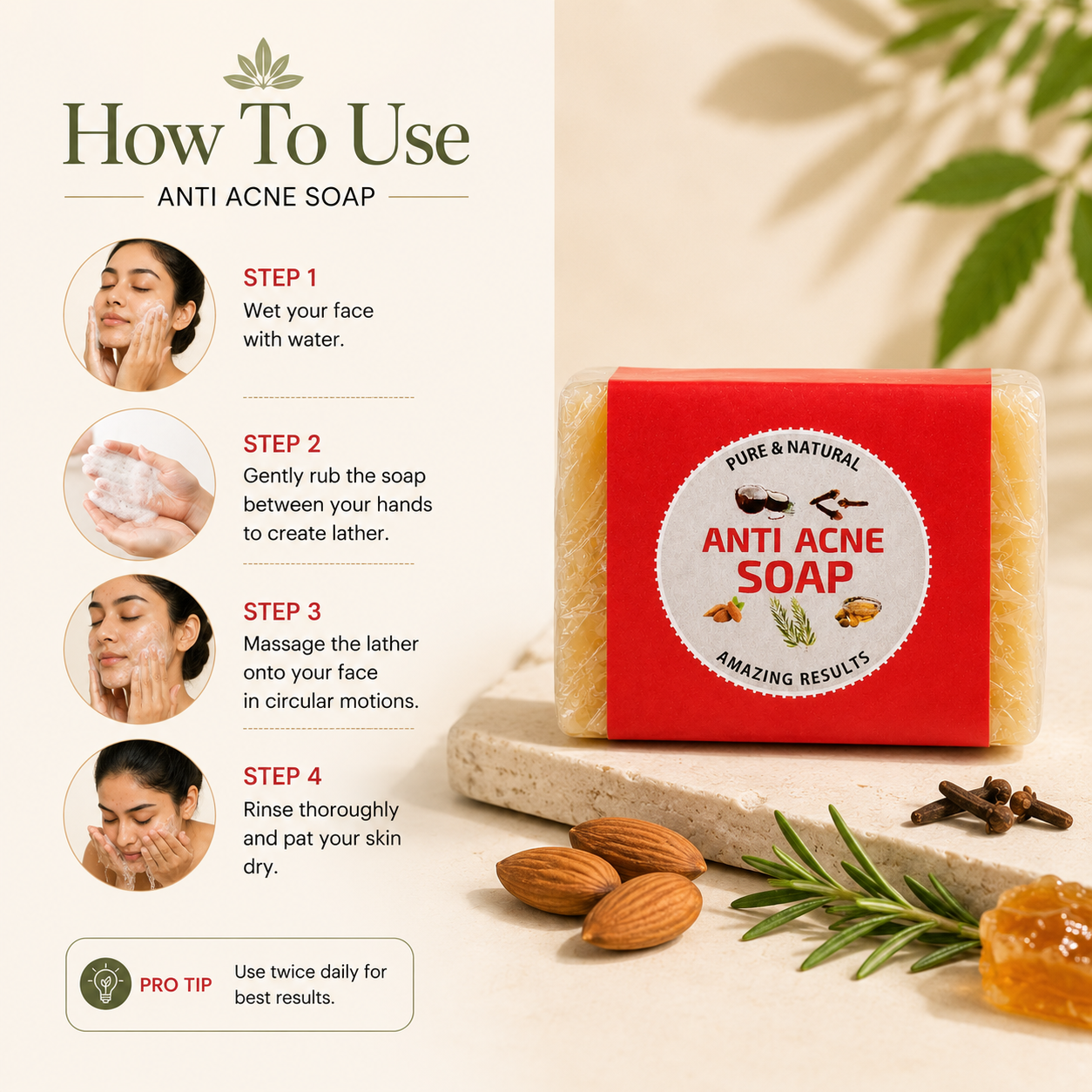 Samskrithi Naturals Anti-Acne Combo (Soap + Gel)
