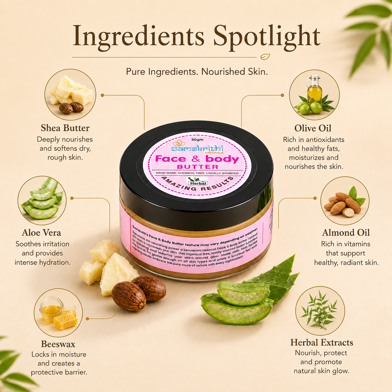Samskrithi Naturals Face & Body Butter