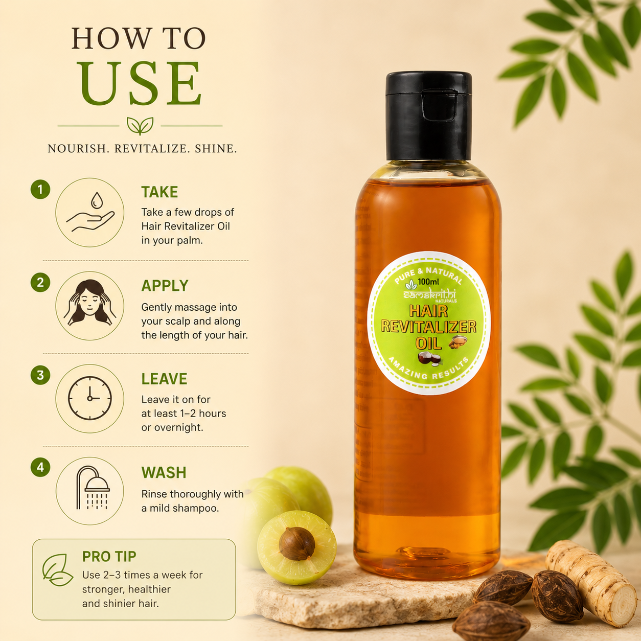 Samskrithi Naturals Hair Revitalizer Oil