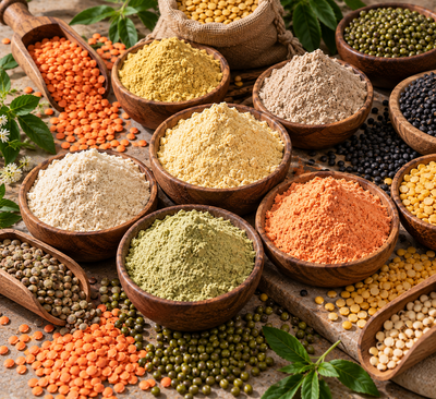 Nutrition-Rich Lentil Powders
