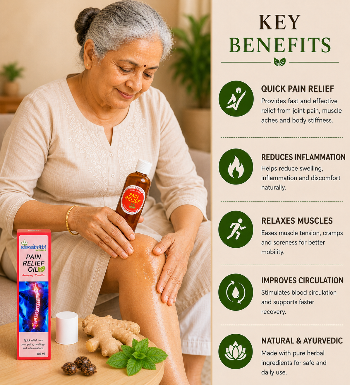 Samskrithi Naturals Pain Relief Oil