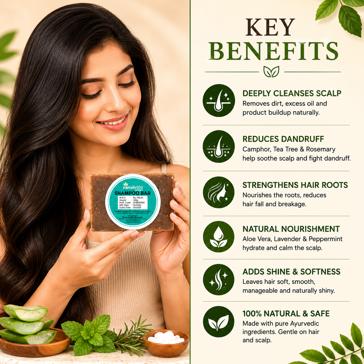 Samskrithi Naturals Shampoo Bar