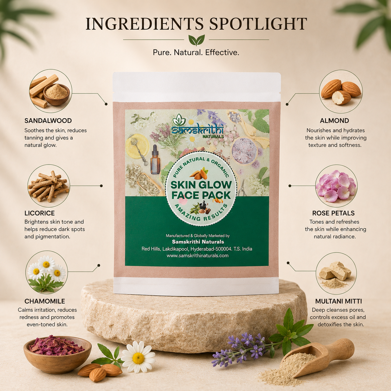 Samskrithi Naturals Skin Glow Face Pack