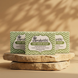 Samskrithi Naturals Dry Skin Soap | 100% Natural Bath Soap Bar | Nourishing & Moisturizing | Sulphates Free, Parabens Free & No Harsh Chemicals | Bar for Eczema and Itchy Skin 125g (Pack of 3)
