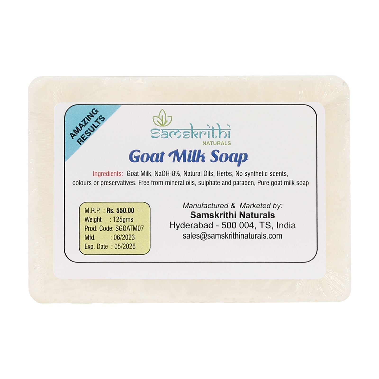 Goat Milk Soap 125gm